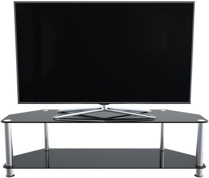 Glass Corner TV Stand Universal Unit