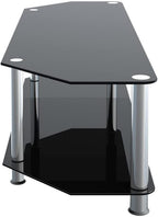 Glass Corner TV Stand Universal Unit