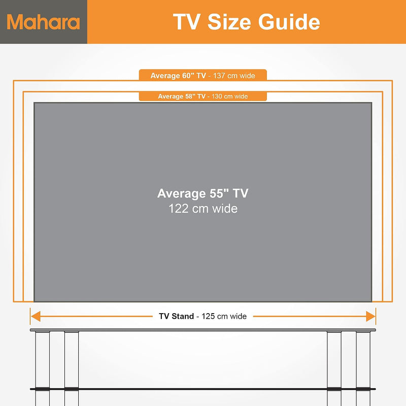 Glass Corner TV Stand Universal Unit
