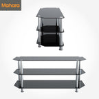 Glass Corner TV Stand Universal Unit