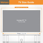 Glass Corner TV Stand Universal Unit 114CM Wide