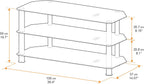 Glass Corner TV Stand Universal Unit