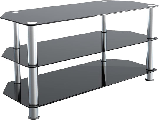 Glass Corner TV Stand Universal Unit