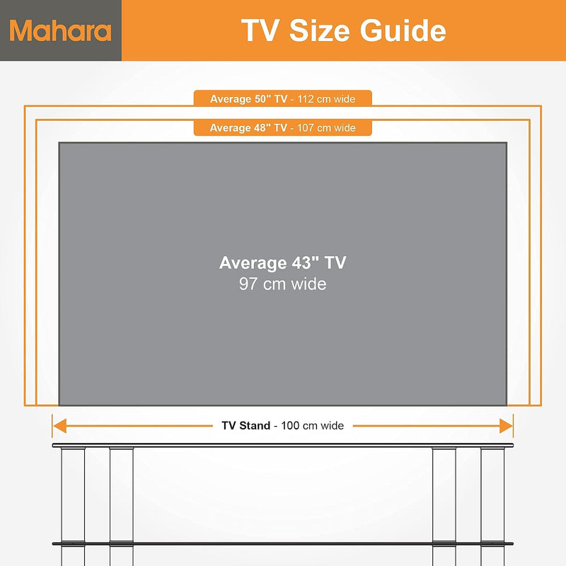 Glass Corner TV Stand Universal Unit