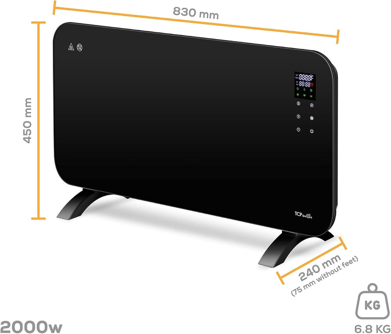 Glass Panel Heater 2000W with App Wifi 2