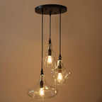 Glass Pendant Chandelier for Dining Room Hanging Modern