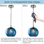 Glass Pendant Light for Kitchen Island Includes Extra