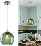 Glass Pendant Light for Kitchen Island Includes Extra