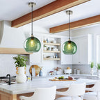 Glass Pendant Light for Kitchen Island Includes Extra