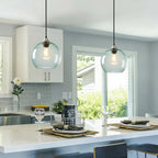 Glass Pendant Light for Kitchen Island Includes Extra