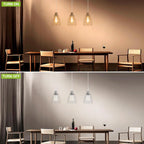 Glass Pendant Light Vintage Industrial Ceiling with Clear