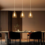 Glass Pendant Light Vintage Industrial Ceiling with Clear