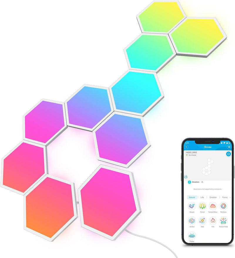 Glide Hexa Panels Smart Hexagon LED Wall Lights