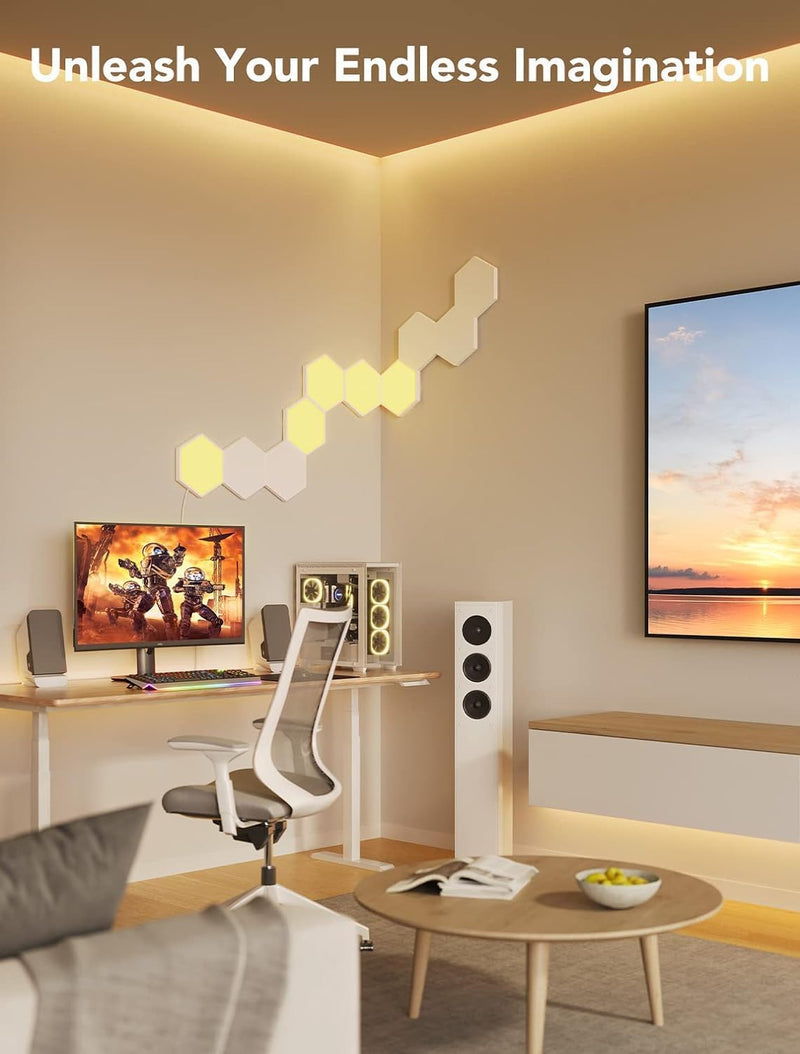 Glide Hexa Panels Smart Hexagon LED Wall Lights