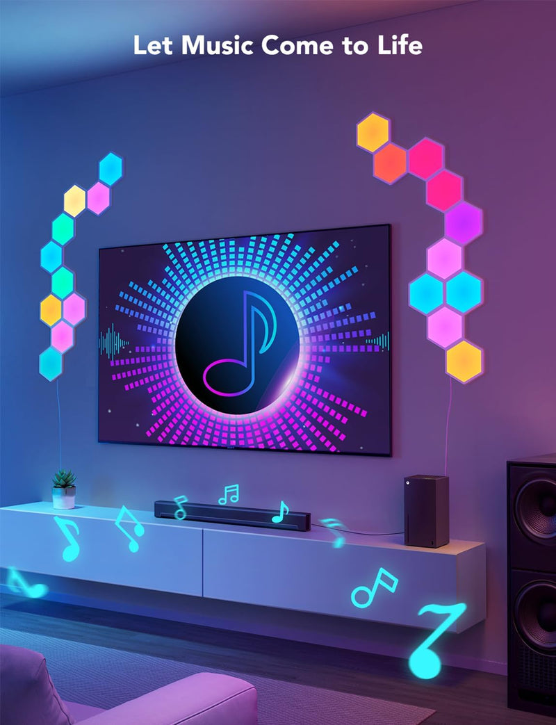 Glide Hexa Panels Smart Hexagon LED Wall Lights