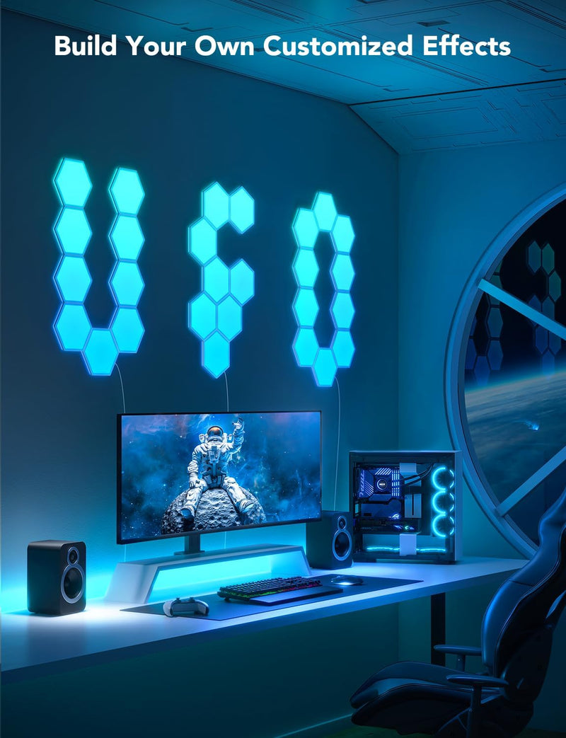 Glide Hexa Panels Smart Hexagon LED Wall Lights