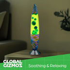 Global Gizmos 16” Rainbow Lava Lamp 40CM Tall