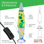 Global Gizmos 16” Rainbow Lava Lamp 40CM Tall