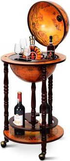 Globe Bar Made of Eucalyptus World Trolley