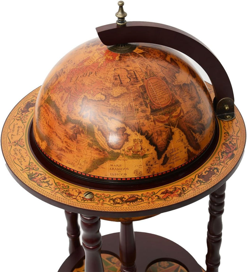 Globe Bar Made of Eucalyptus World Trolley