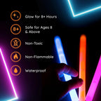 Glow Sticks Bulk 10" Large for Concert Celebrations (100 Pack)