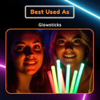 Glow Sticks Bulk 10" Large for Concert Celebrations (100 Pack)
