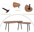 Goldfan Triangle Coffee Table Set Nest of 2