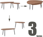 Goldfan Triangle Coffee Table Set Nest of 2