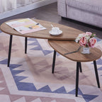 Goldfan Triangle Coffee Table Set Nest of 2