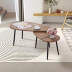Goldfan Triangle Coffee Table Set Nest of 2