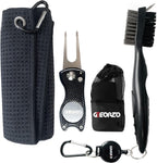 Golf Accessories Retractable Club Brush Foldable Divot Repair
