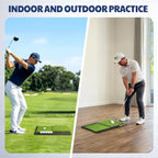 Golf Hitting Mat with Ball Tray