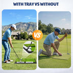 Golf Hitting Mat with Ball Tray