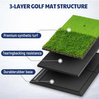 Golf Hitting Mat with Ball Tray