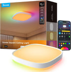 LED Ceiling Light 2400lm Smart Rgbic Lights Square