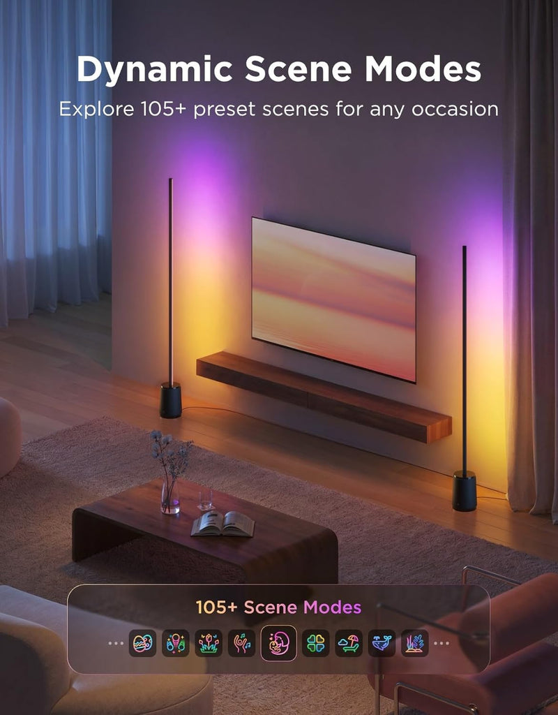 LED Floor Lamp 3 Lite Rgbicww 1400lm Smart