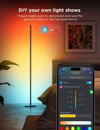 Govee LED Floor Lamp Rgbic Modern Corner