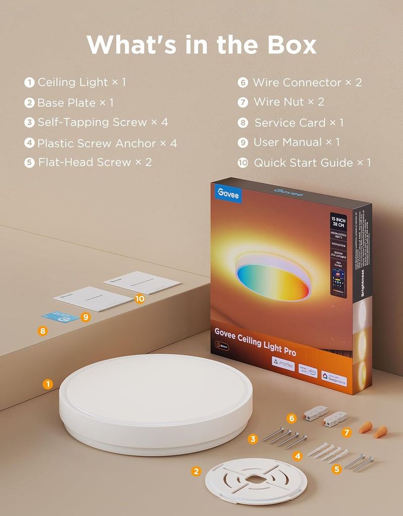 Ceiling Light 48.5W Smart LED 4300lm ø38CM