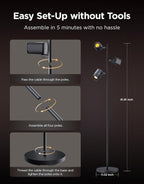 Govee Tree LED Floor Lamp Rgbww 3-Head Focus