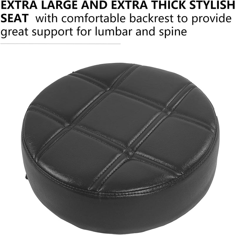 Grace Height Adjustable Rolling Swivel Stool Chair