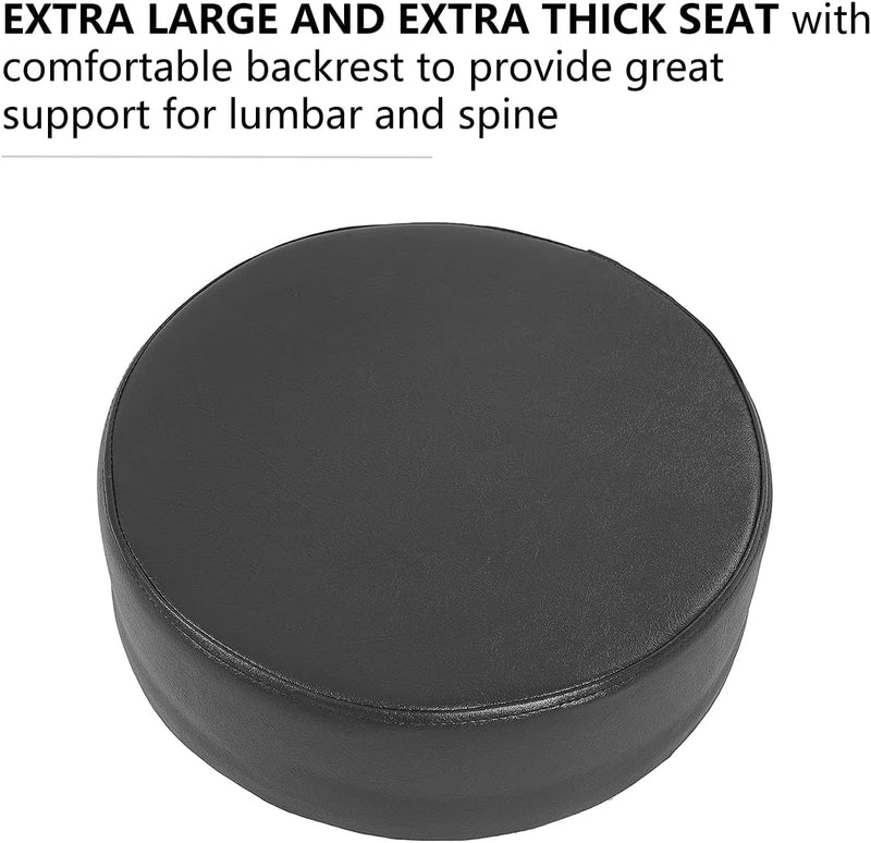 Grace Height Adjustable Rolling Swivel Stool Chair