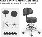 Grace Height Adjustable Rolling Swivel Stool Drafting Chair