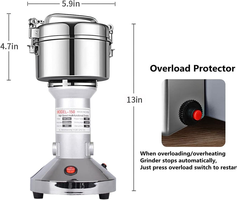 Grain Mill Grinder 550g High Speed 25000r Min