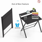 Greenforest No Assembly Required Folding Desk with Monitor