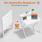Greenforest No Assembly Required Folding Desk with Monitor