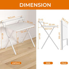 Greenforest No Assembly Required Folding Desk with Monitor