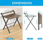 Greenforest No Assembly Required Folding Desk with Monitor