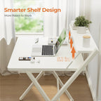 Greenforest No Assembly Required Folding Desk with Monitor