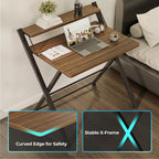 Greenforest No Assembly Required Folding Desk with Monitor