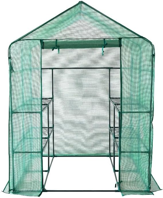 Greenhouse with Waterproof Cover Pe Steel Planters